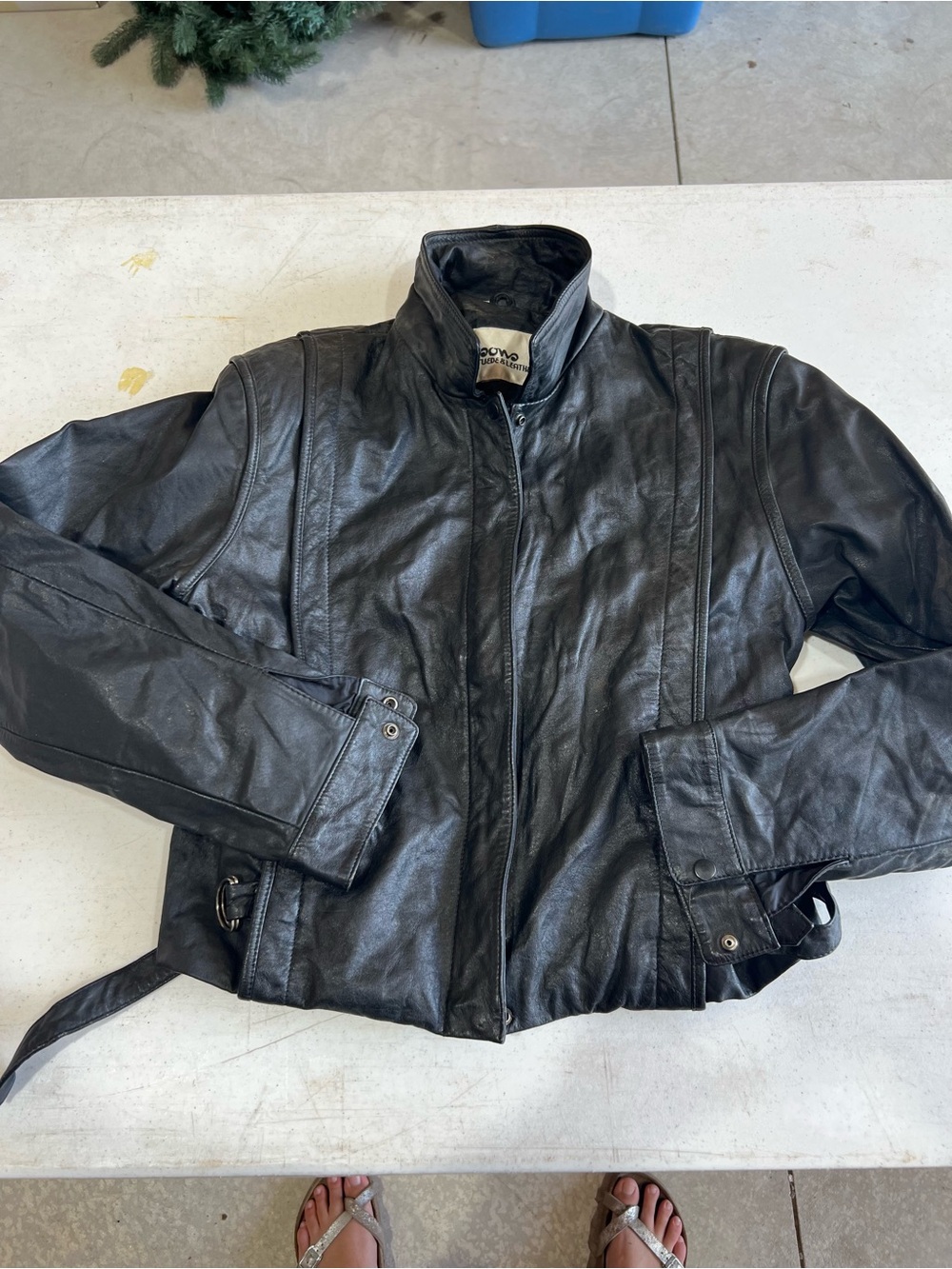Wilsons Leather Black Moto-Style Leather Jacket